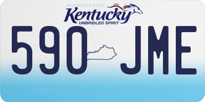 KY license plate 590JME