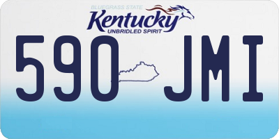 KY license plate 590JMI