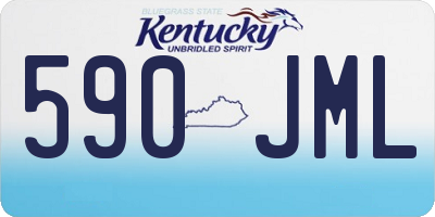 KY license plate 590JML
