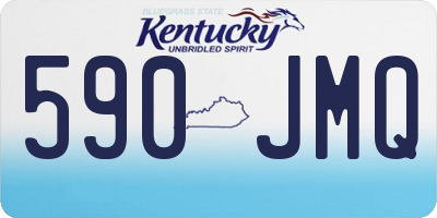 KY license plate 590JMQ