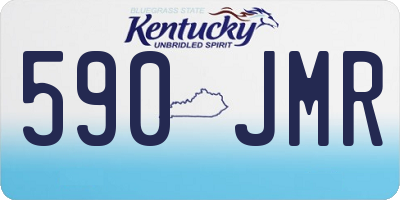 KY license plate 590JMR