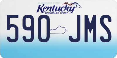 KY license plate 590JMS