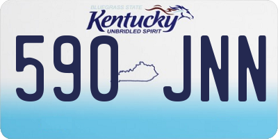 KY license plate 590JNN