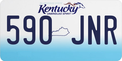 KY license plate 590JNR