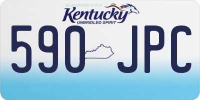 KY license plate 590JPC