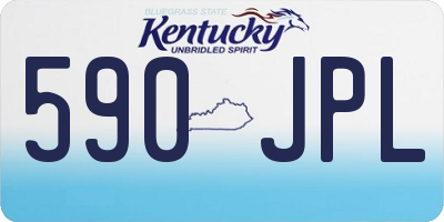KY license plate 590JPL