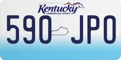 KY license plate 590JPO