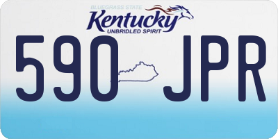 KY license plate 590JPR