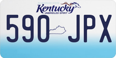 KY license plate 590JPX