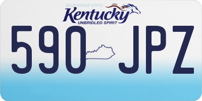 KY license plate 590JPZ