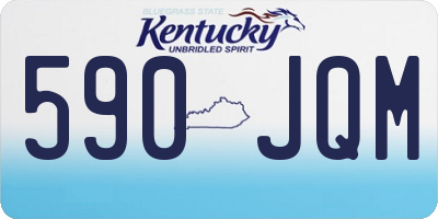 KY license plate 590JQM