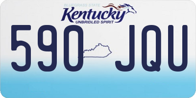 KY license plate 590JQU