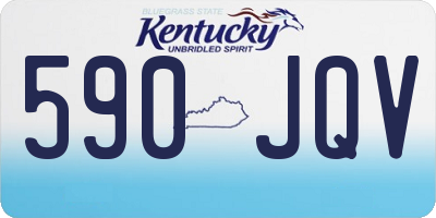 KY license plate 590JQV