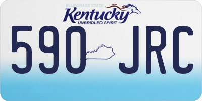 KY license plate 590JRC
