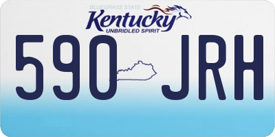 KY license plate 590JRH