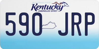 KY license plate 590JRP