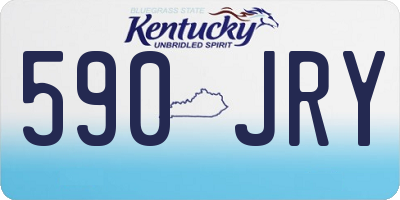 KY license plate 590JRY