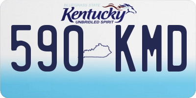 KY license plate 590KMD