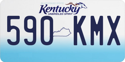 KY license plate 590KMX