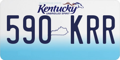 KY license plate 590KRR