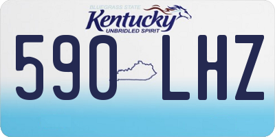 KY license plate 590LHZ