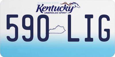 KY license plate 590LIG