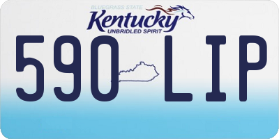KY license plate 590LIP