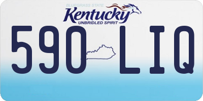 KY license plate 590LIQ