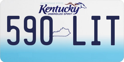 KY license plate 590LIT