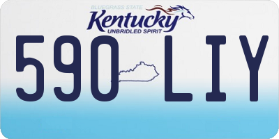 KY license plate 590LIY