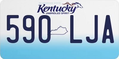 KY license plate 590LJA
