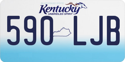 KY license plate 590LJB