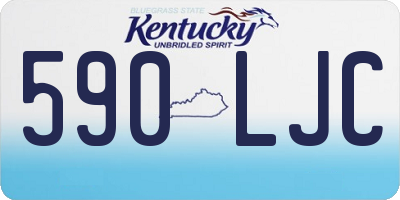 KY license plate 590LJC