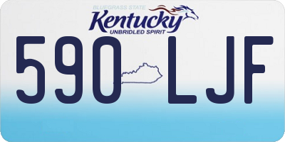 KY license plate 590LJF