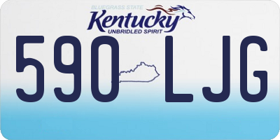 KY license plate 590LJG