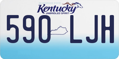 KY license plate 590LJH