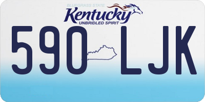 KY license plate 590LJK
