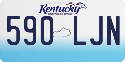 KY license plate 590LJN