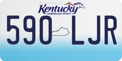 KY license plate 590LJR