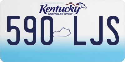 KY license plate 590LJS
