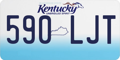 KY license plate 590LJT