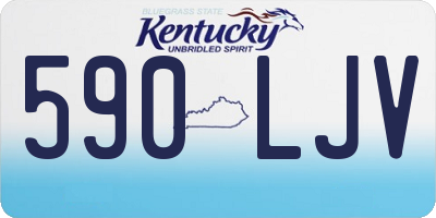 KY license plate 590LJV
