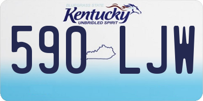KY license plate 590LJW