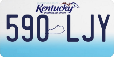 KY license plate 590LJY