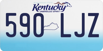 KY license plate 590LJZ