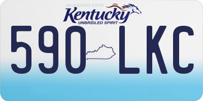 KY license plate 590LKC