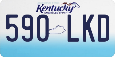 KY license plate 590LKD