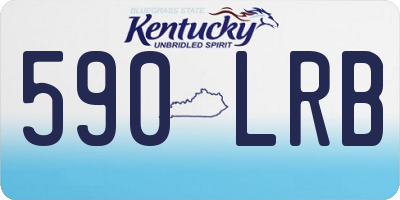 KY license plate 590LRB