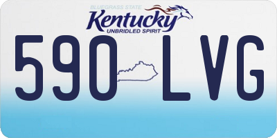 KY license plate 590LVG