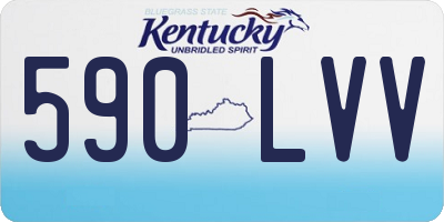 KY license plate 590LVV